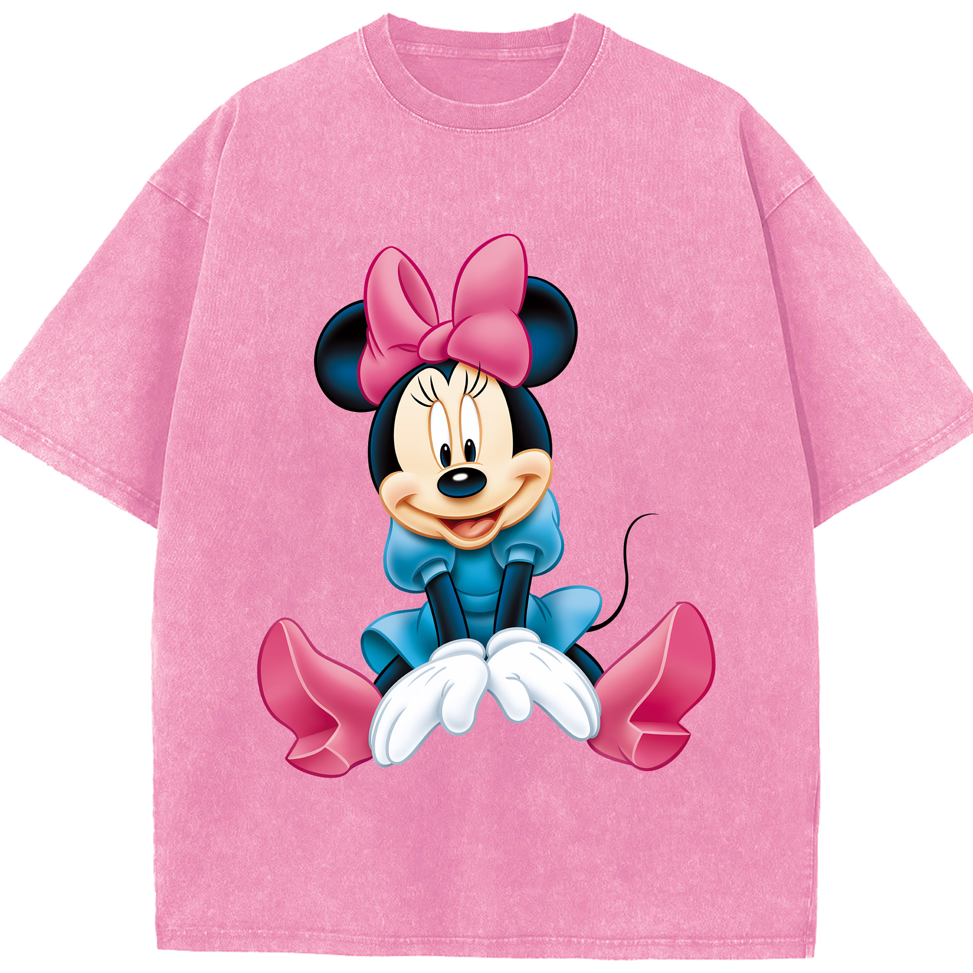 （画像用） ミッキーマウス Mickey Mouse 綿100% ヴィンテージ風 半袖Tシャツ（フロントプリント）